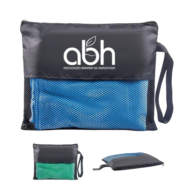 Towel zipper packaging bag beach storage