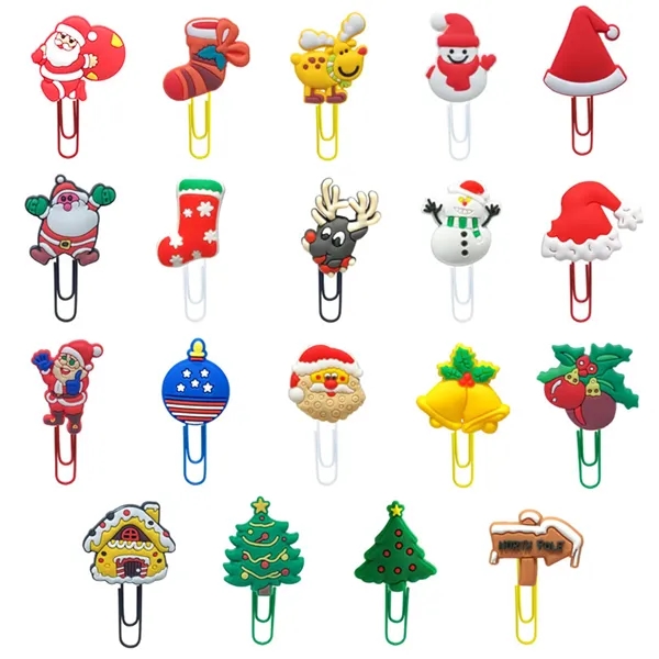 Full color custom round paperclip bookmark
