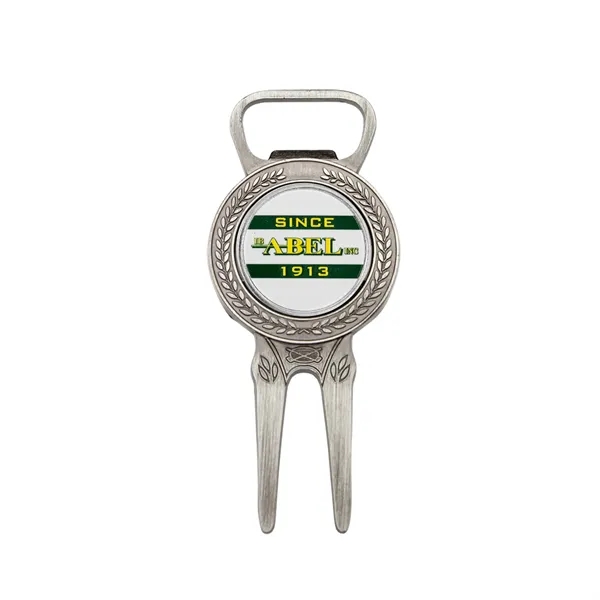 Golf Divot Tool with Bottle Opener