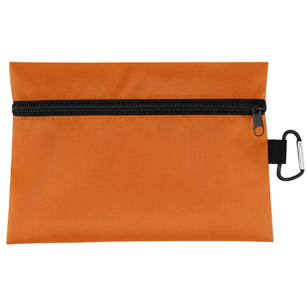 Small Empty First Aid Bag W/ Carabiner