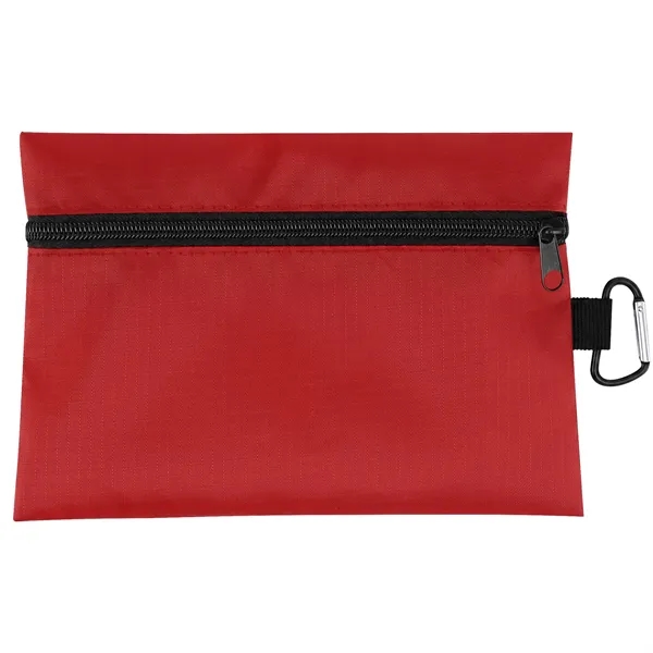Small Empty First Aid Bag W/ Carabiner