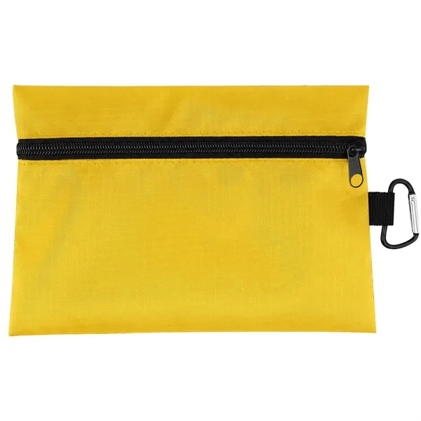 Small Empty First Aid Bag W/ Carabiner