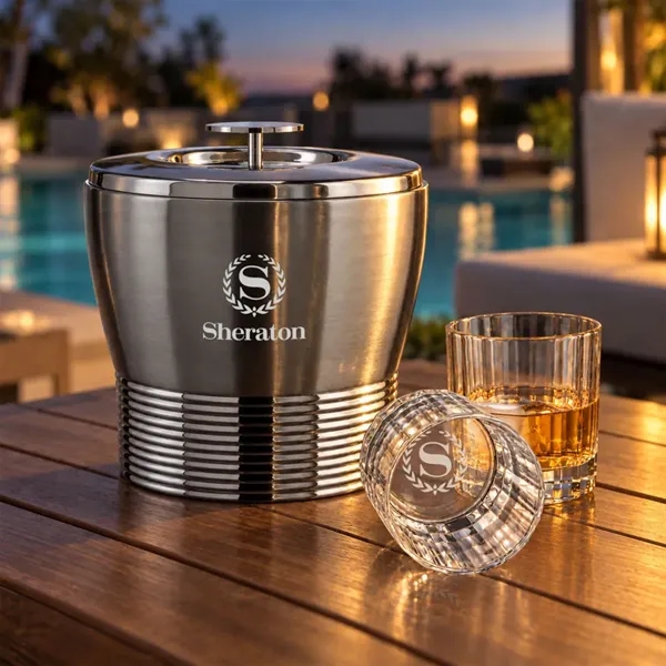 Genoa Ice Bucket & Cristaux On-the-Rocks