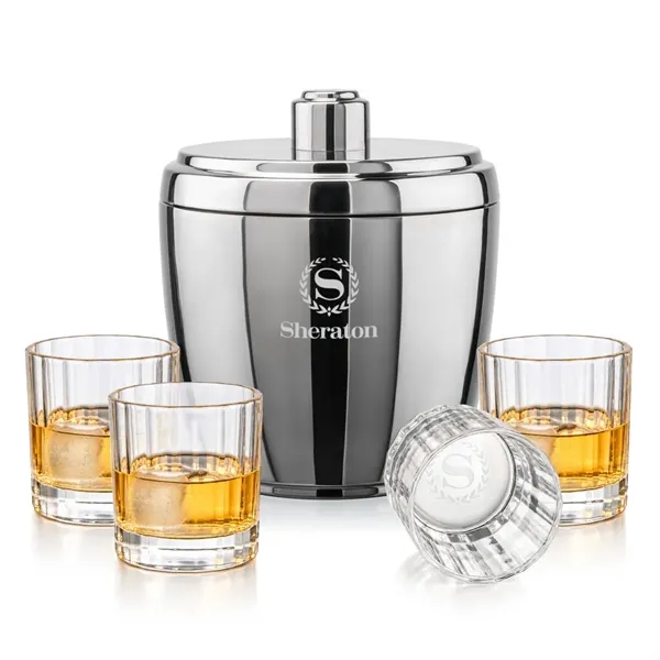 Pescara Ice Bucket & Cristaux On-the-Rocks