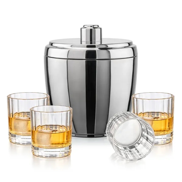 Pescara Ice Bucket & Cristaux On-the-Rocks