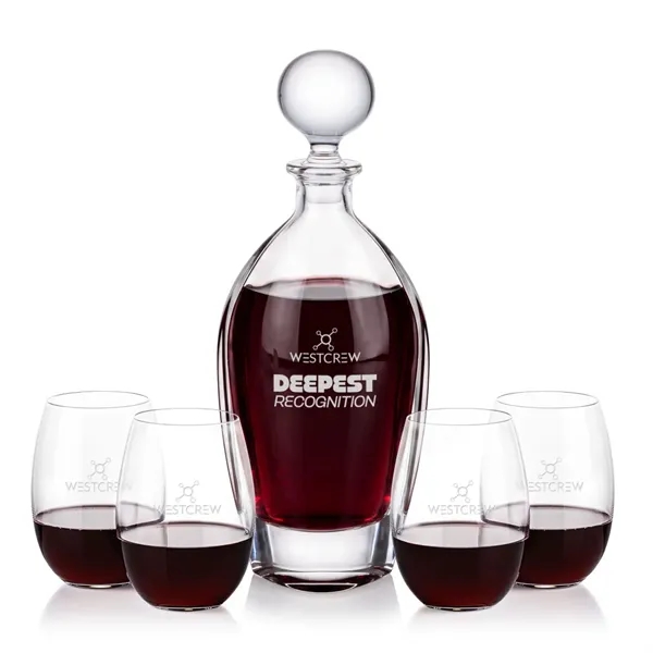 Langara Decanter & Carlita Stemless Wine