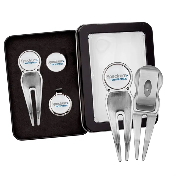 Golf Gift Set with Belt Clip Divot Tool