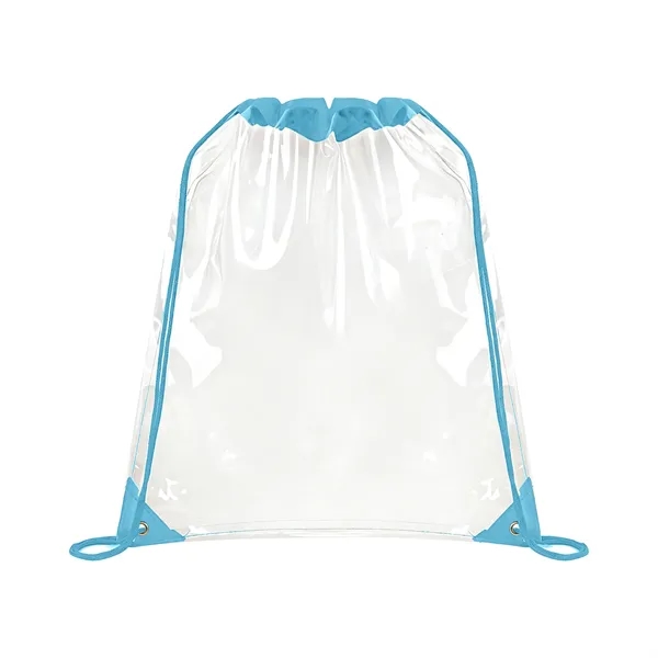 5 Day Rush Large Clear Stadium Drawstring Backpack