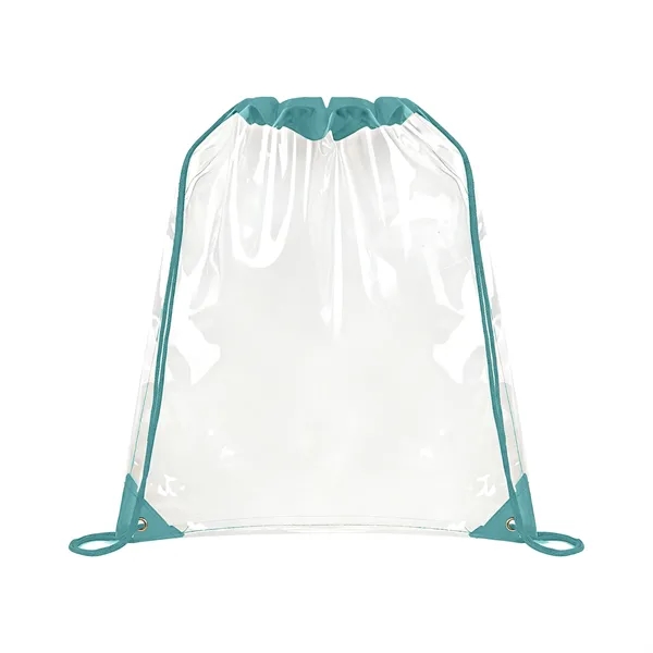 5 Day Rush Large Clear Stadium Drawstring Backpack