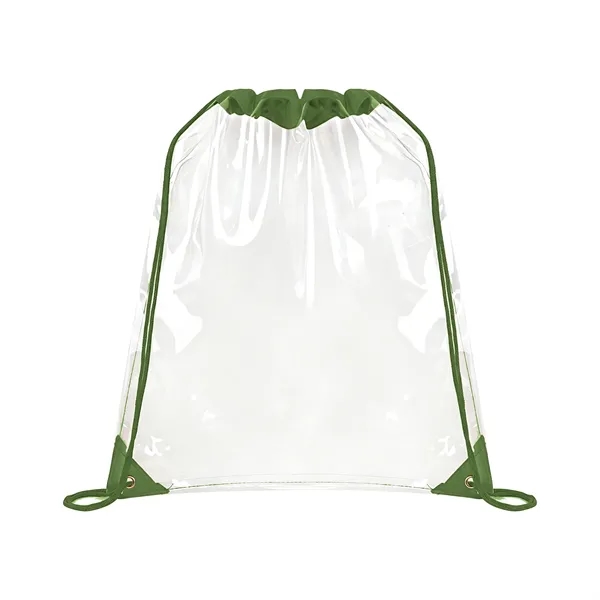 5 Day Rush Large Clear Stadium Drawstring Backpack