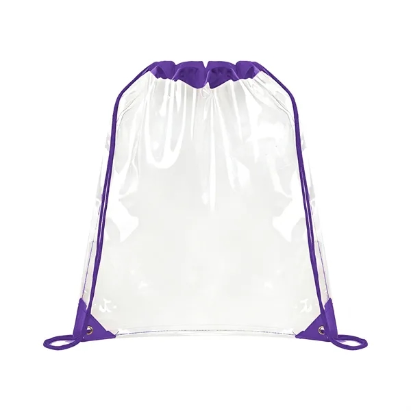 5 Day Rush Large Clear Stadium Drawstring Backpack