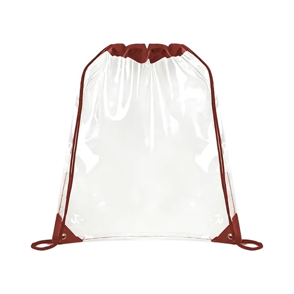 5 Day Rush Large Clear Stadium Drawstring Backpack