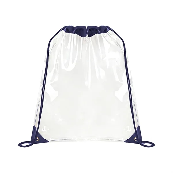 5 Day Rush Large Clear Stadium Drawstring Backpack