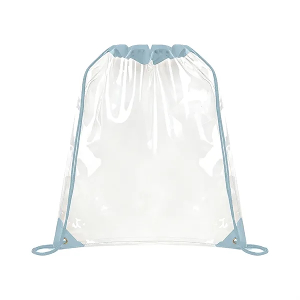 5 Day Rush Large Clear Stadium Drawstring Backpack
