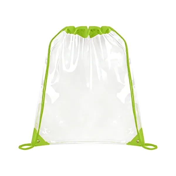 5 Day Rush Large Clear Stadium Drawstring Backpack