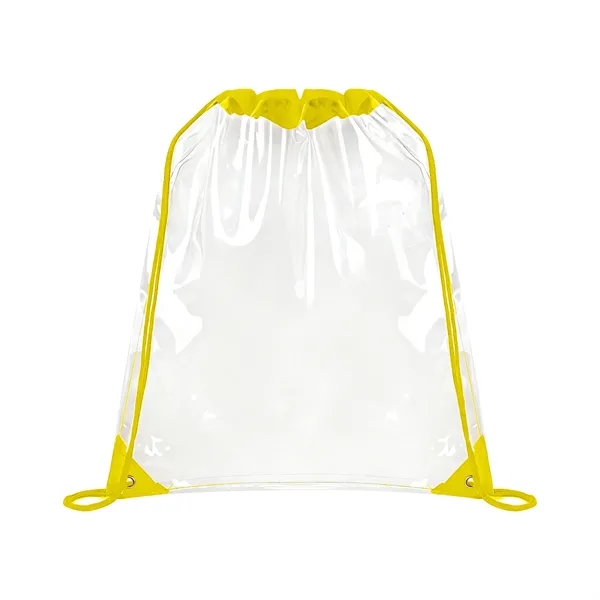 5 Day Rush Large Clear Stadium Drawstring Backpack