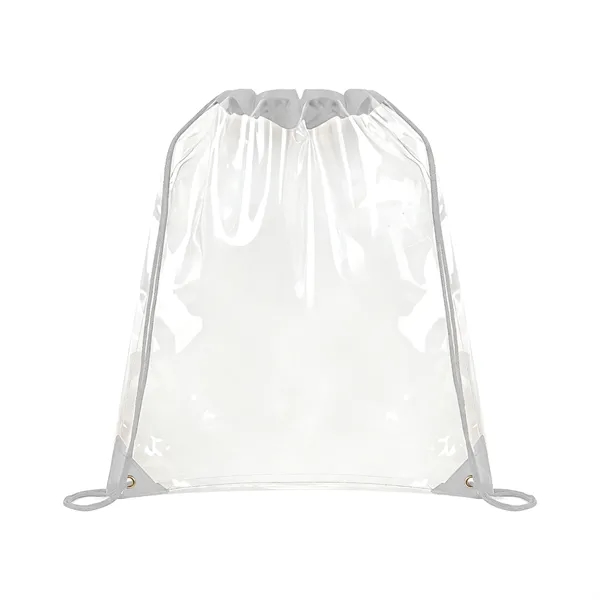 5 Day Rush Large Clear Stadium Drawstring Backpack
