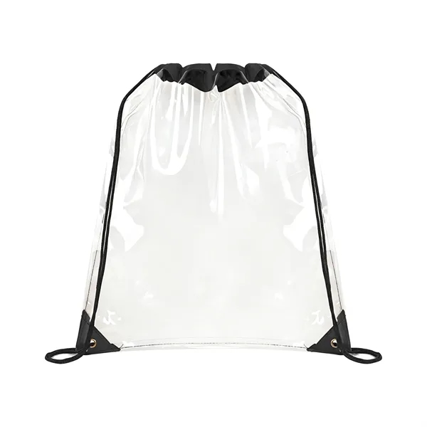 5 Day Rush Large Clear Stadium Drawstring Backpack