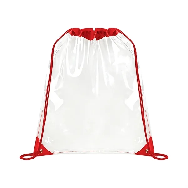 5 Day Rush Large Clear Stadium Drawstring Backpack