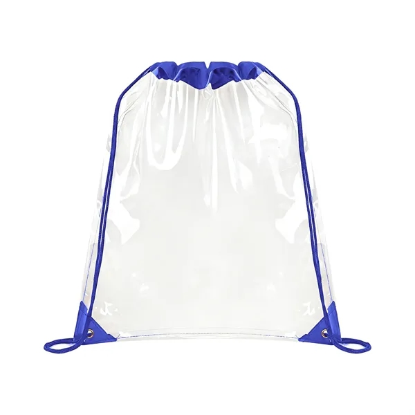 5 Day Rush Large Clear Stadium Drawstring Backpack