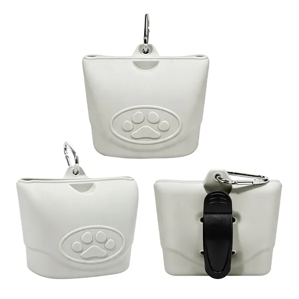Portable Silicone Dog Treat Pouch W/ Waist Clip