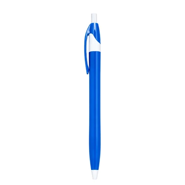 Multi Color 1.0mm Retractable Click Ballpoint Pen W/ Clip