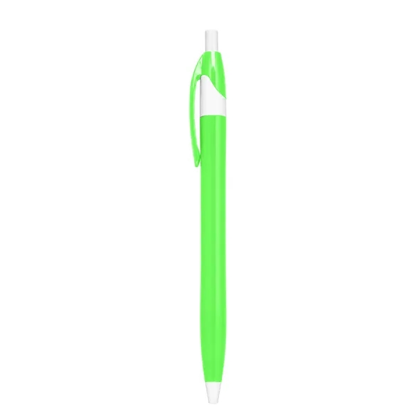 Multi Color 1.0mm Retractable Click Ballpoint Pen W/ Clip