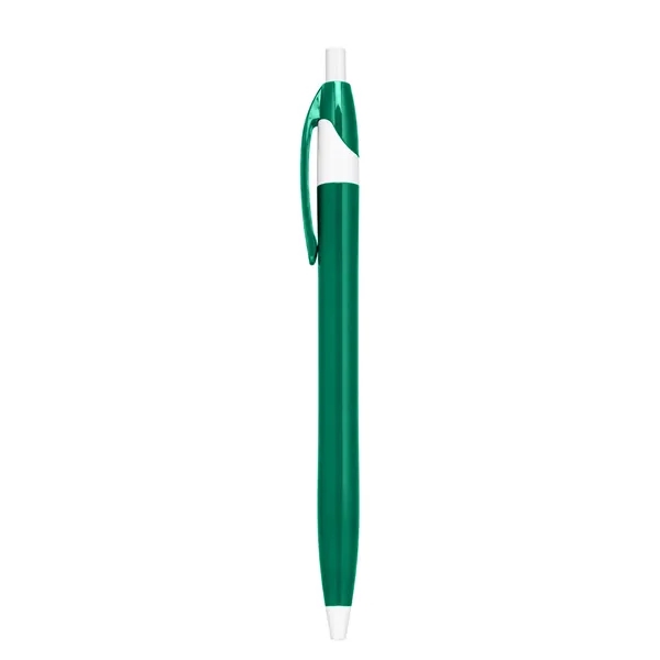 Multi Color 1.0mm Retractable Click Ballpoint Pen W/ Clip