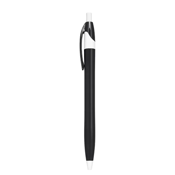 Multi Color 1.0mm Retractable Click Ballpoint Pen W/ Clip
