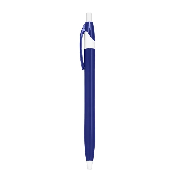 Multi Color 1.0mm Retractable Click Ballpoint Pen W/ Clip