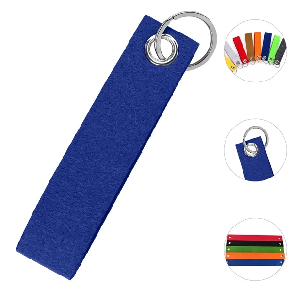 Portable Felt Wristlet Keychain Strap 5"x1.2"