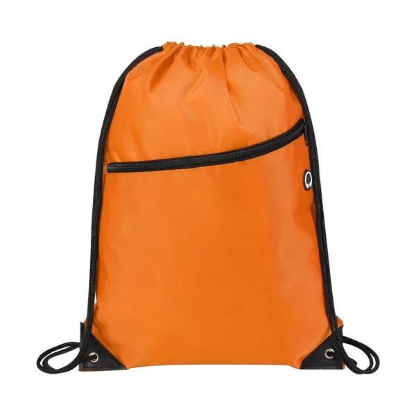 5 Day Rush 210D Oxford Drawstring Backpack W/ Earbud Port