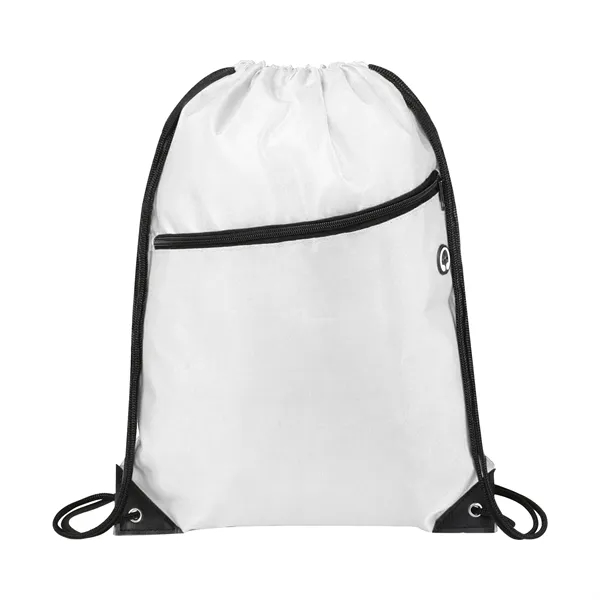 5 Day Rush 210D Oxford Drawstring Backpack W/ Earbud Port