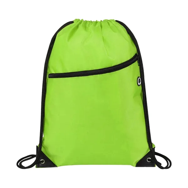 5 Day Rush 210D Oxford Drawstring Backpack W/ Earbud Port