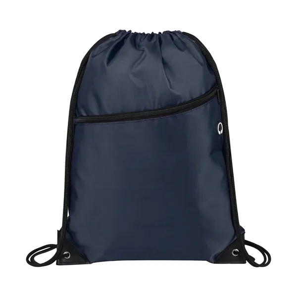 5 Day Rush 210D Oxford Drawstring Backpack W/ Earbud Port