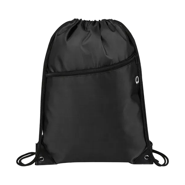 5 Day Rush 210D Oxford Drawstring Backpack W/ Earbud Port