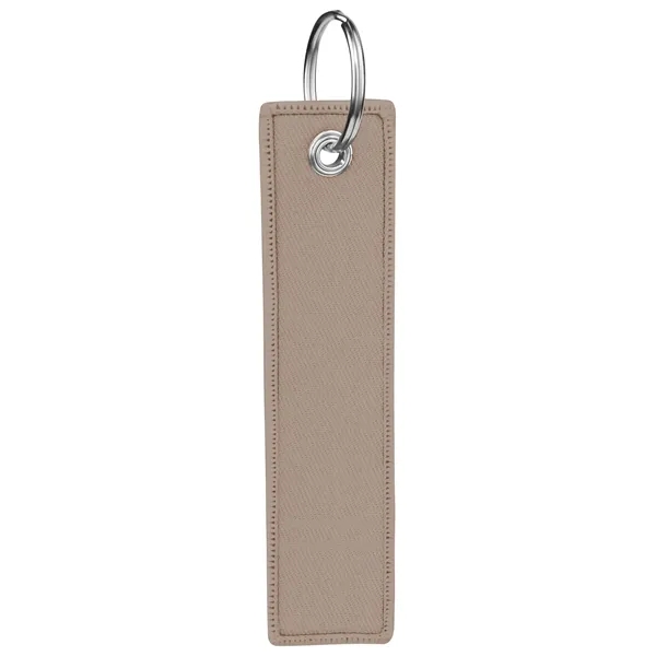 Custom Double Sided Embroidered Keychain Key Tag