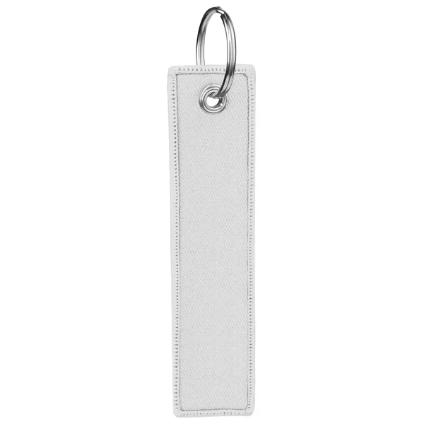 Custom Double Sided Embroidered Keychain Key Tag