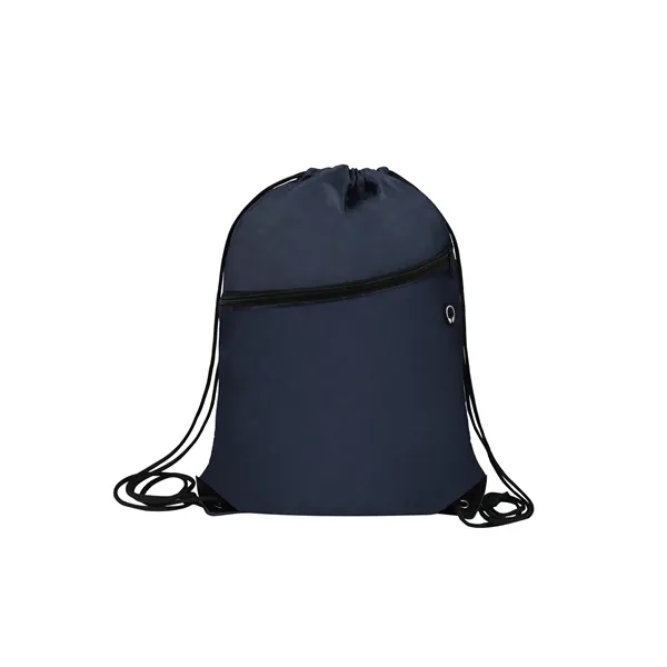 5 Day Rush Oxford Drawstring Backpack W/ Pocket&Ear Bud Port