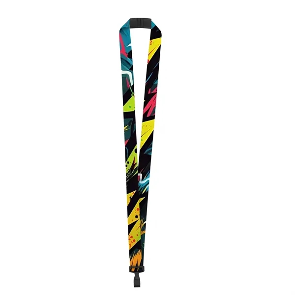 3 Day Rush 3/4" Custom Breakaway Lanyard W/ Plastic J Hook