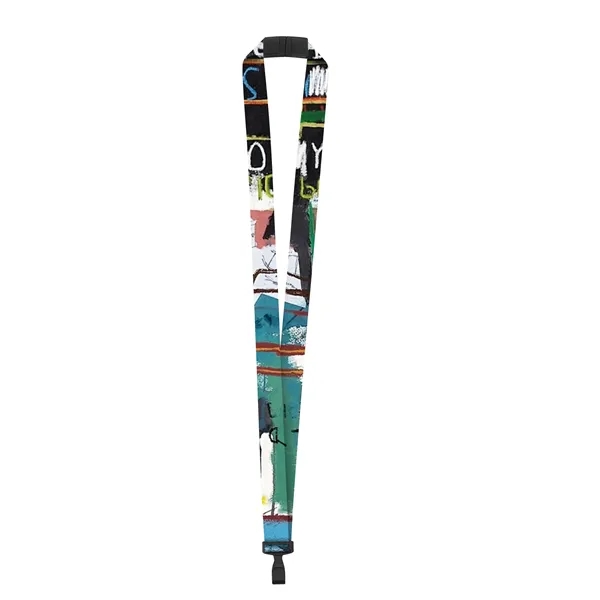 3 Day Rush 3/4" Custom Breakaway Lanyard W/ Plastic J Hook