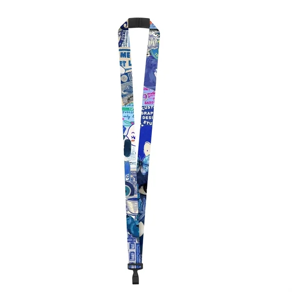 3 Day Rush 3/4" Custom Breakaway Lanyard W/ Plastic J Hook