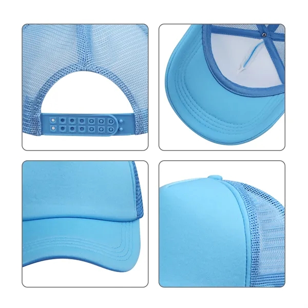 5 Day Rush Five Panel Foam Trucker Hat Mesh Back Cap