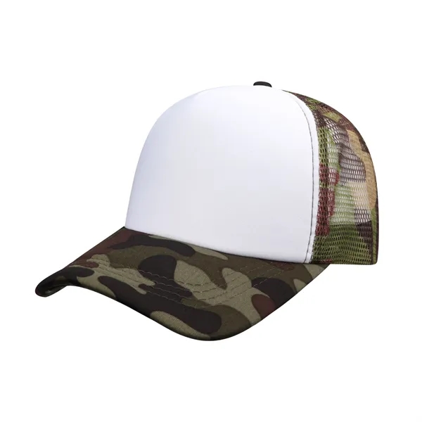 5 Day Rush Five Panel Foam Trucker Hat Mesh Back Cap