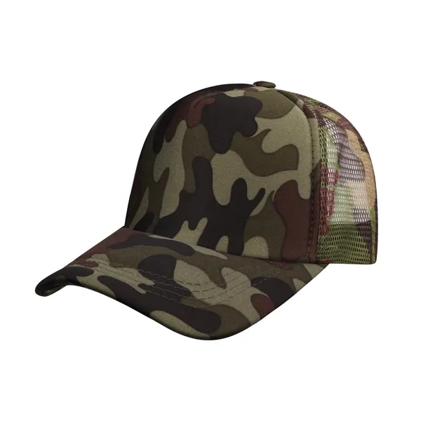 5 Day Rush Five Panel Foam Trucker Hat Mesh Back Cap