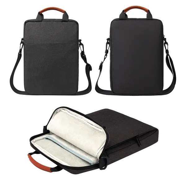 5 Day Rush Polyester Crossbody Laptop Bag W/Leather Handle