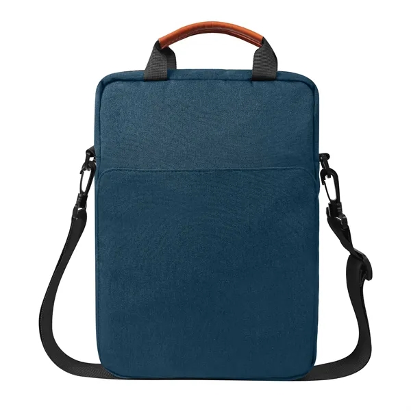 5 Day Rush Polyester Crossbody Laptop Bag W/Leather Handle