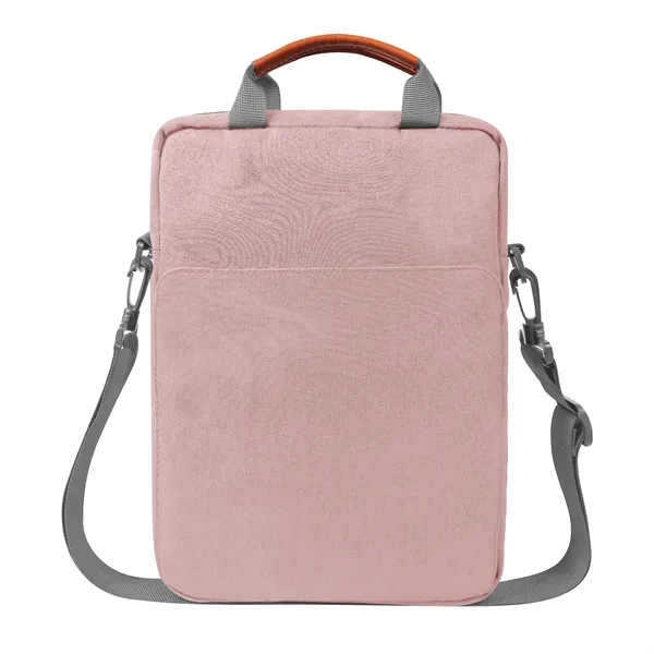 5 Day Rush Polyester Crossbody Laptop Bag W/Leather Handle