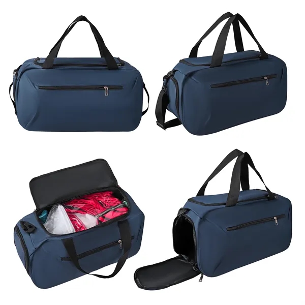 5 Day Rush Large Travel Gym Duffel Bag W/ Shoe Compartment