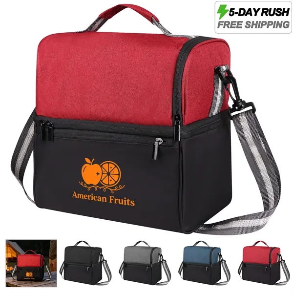 5 Day Rush 14 Can Dual Compartment Insulated Cooler Bag